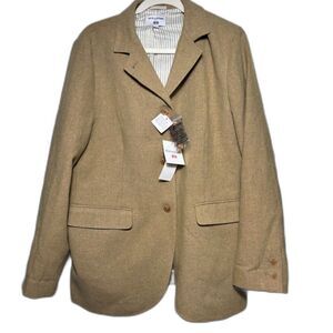 Uniqlo x Ines De La Fressange Blazer Jacket Size XXL NWT Wool Linen Minimalist